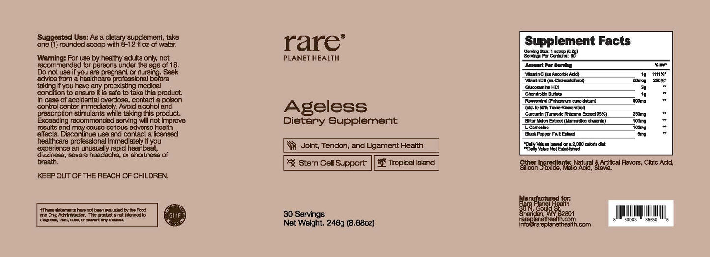 Ageless - Stem Cell, Joint, and Tendon Support