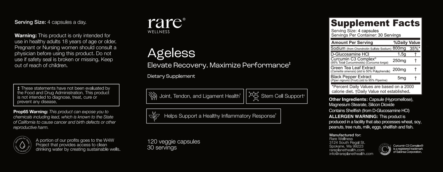 Ageless - Stem Cell, Joint, and Tendon Support