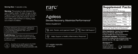 Ageless - Stem Cell, Joint, and Tendon Support
